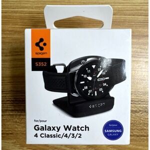 Spigen S352 Active Stand for Galaxy Watch FE, 4, 4 Classic, 3 - Black - AMP01859